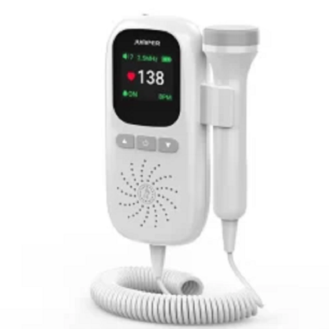 Máy đo tim thai cá nhân cầm tay pin sạc Jumper JPD-100F