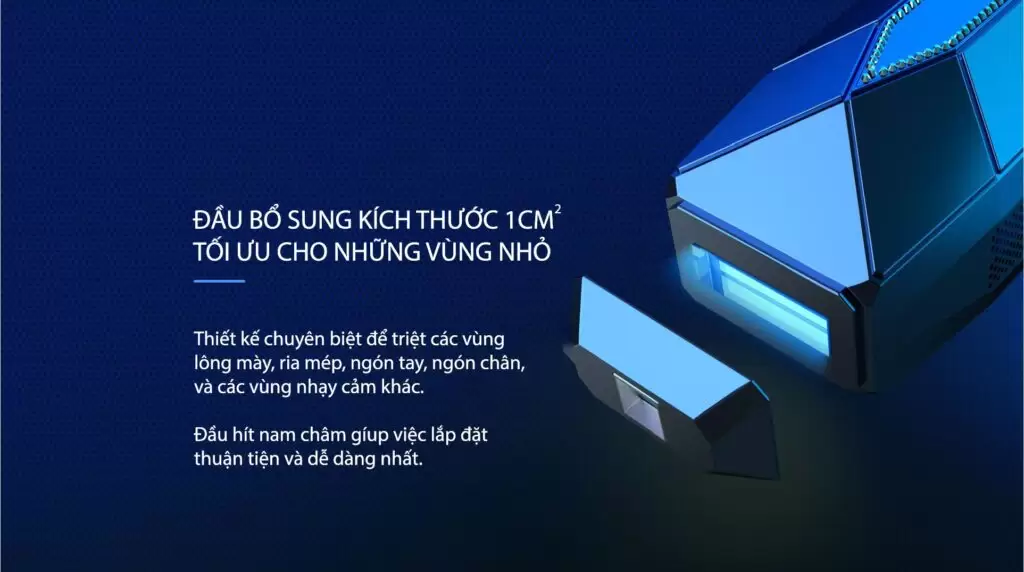 Máy triệt lông trẻ hoá da công nghệ IPL sapphire lạnh pin sạc NanoTime B65Pro 5 Thiết kế riêng biệt thuận tiện cho việc triệt lông của B65Pro