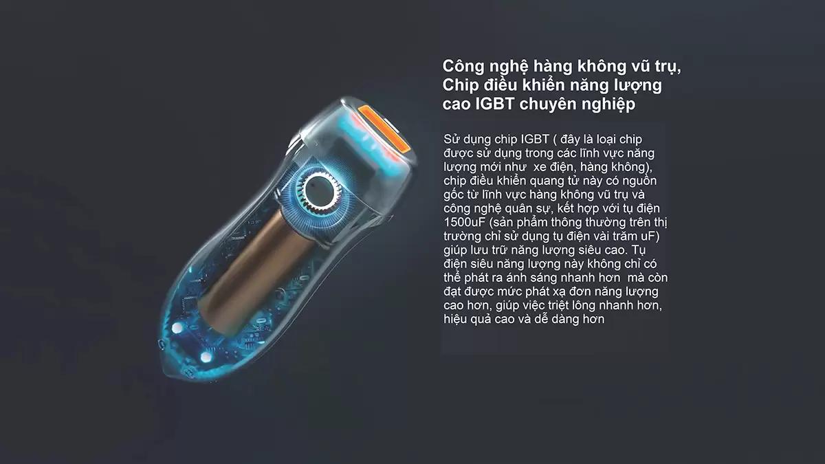 Máy triệt lông trẻ hoá da công nghệ IPL NanoTime B62F 5 Chíp điều khiển năng lượng cao IGBT chuyên nghiệp