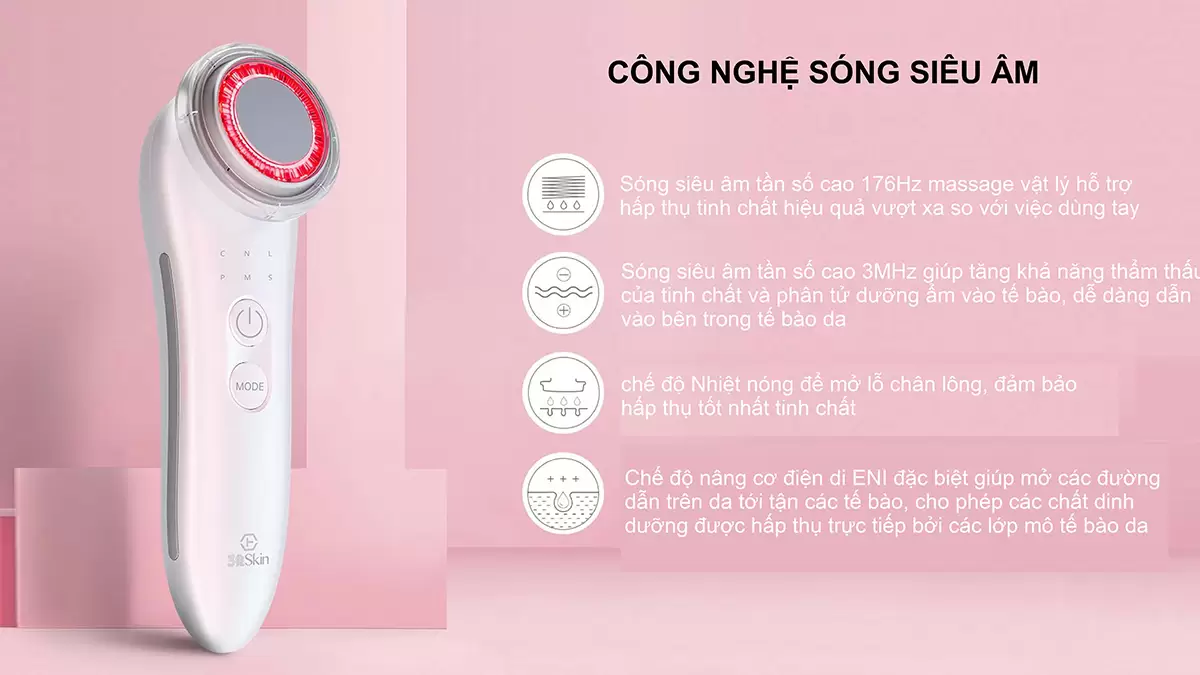 Máy điện di tinh chất đa năng 6 in1 NanoTime F65U 6 Công nghệ làm đẹp của F65U