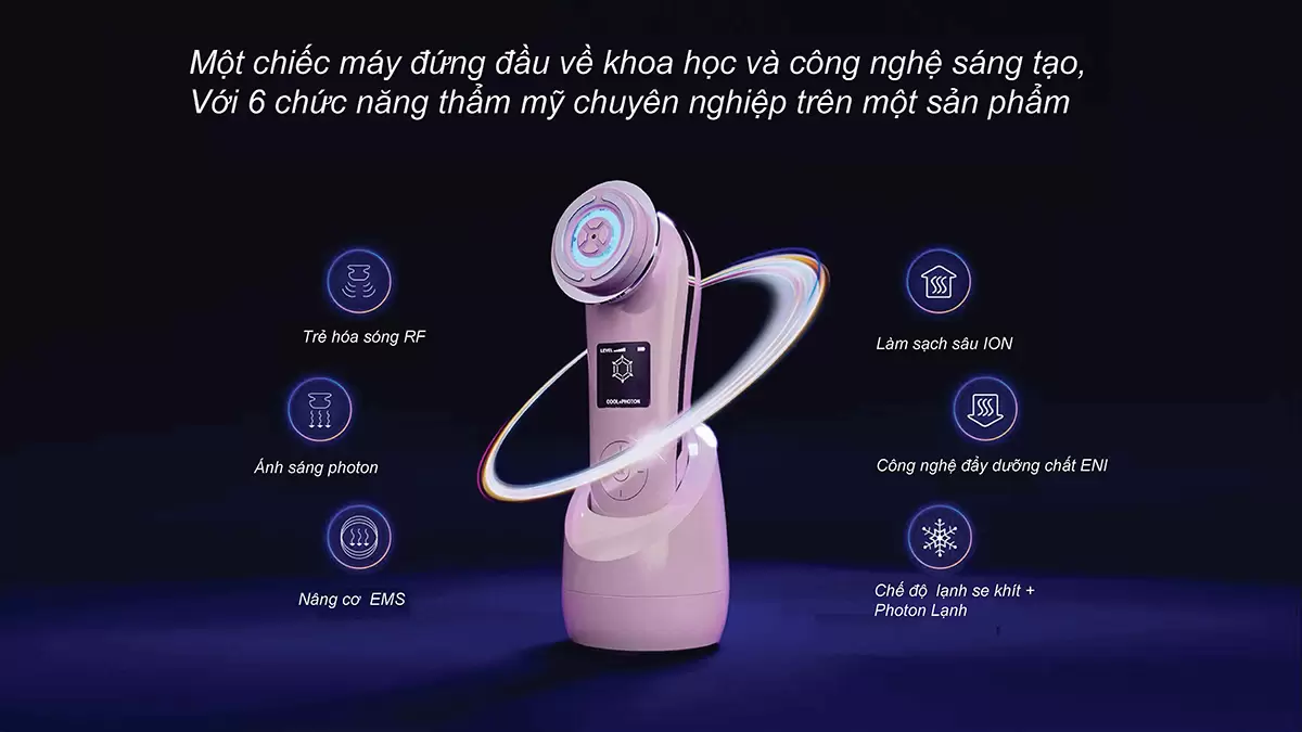 Máy nâng cơ trẻ hoá da 9 in 1 NanoTime F82E 5 F82E có 6 chức năng làm đẹp tiên tiến