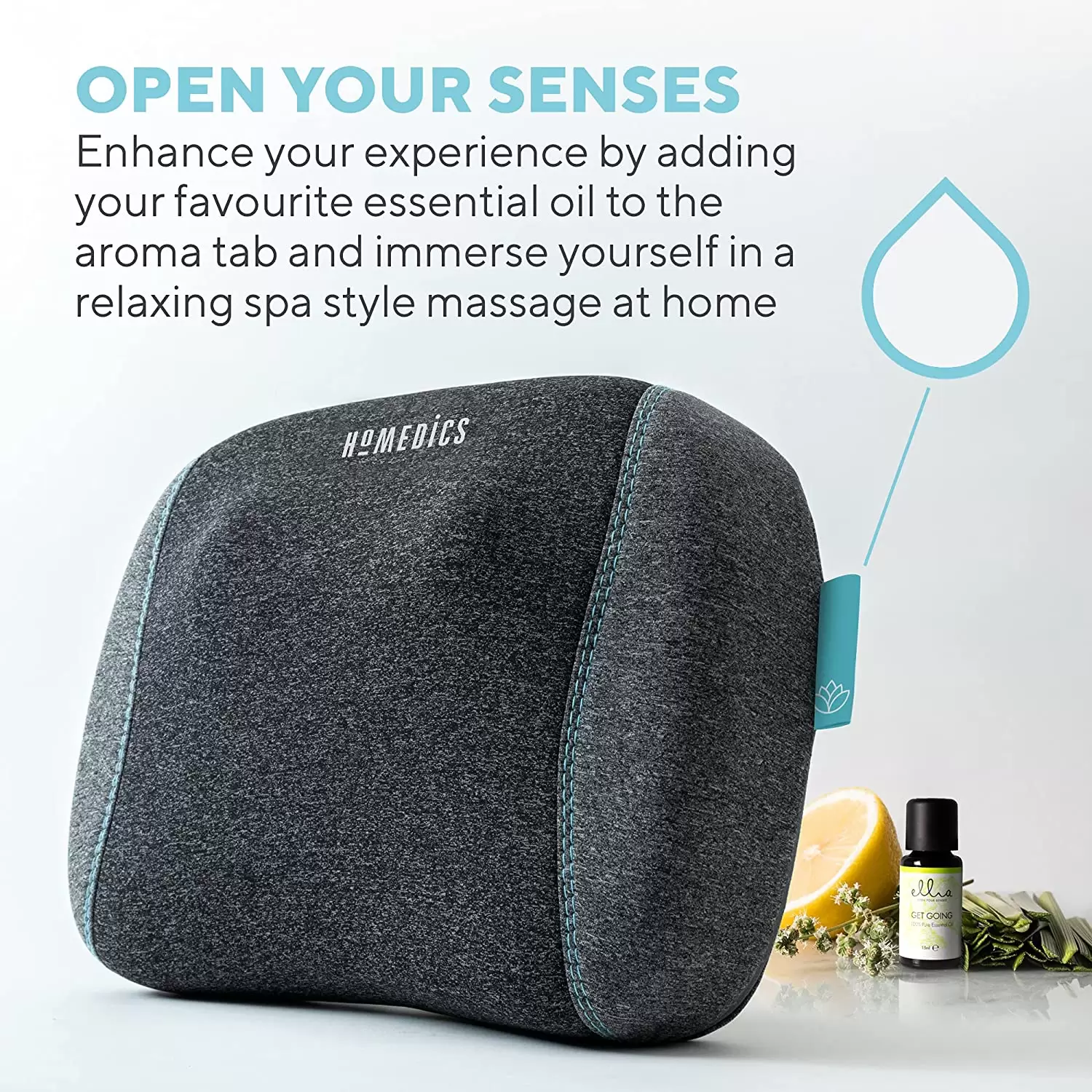 Gối Massage Shiatsu TruHeat Homedics TH-SPTF2000 3 Gối Massage Shiatsu TruHeat Homedics TH-SPTF2000 tích hợp pin sạc tiện dụng