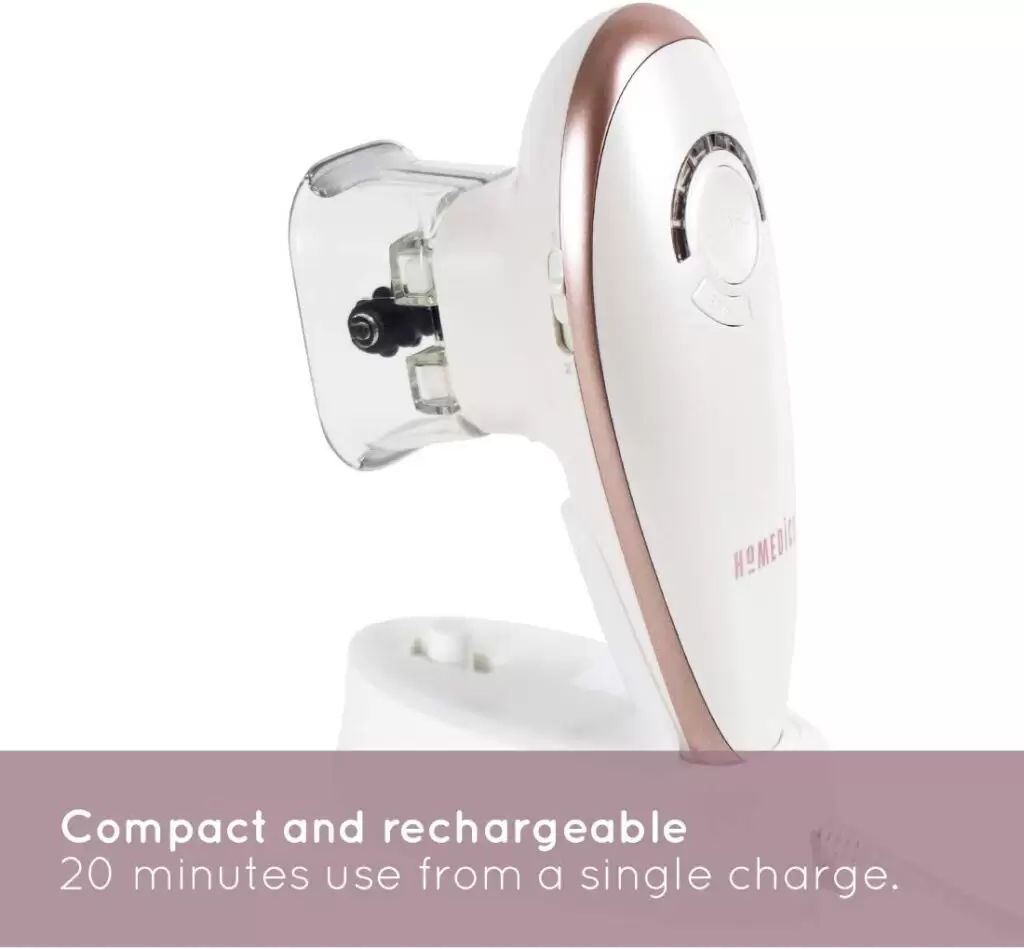 Máy massage hút chân không cao cấp HoMedics CELL-500-EU 5 HoMedics Smoothee Skin Smoother nhỏ gọn dễ dàng mang theo và có thể sạc lại