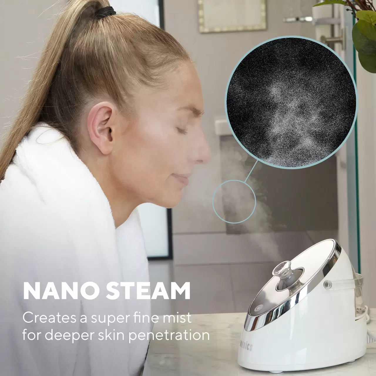 Máy xông hơi mặt công nghệ nano Homedics FAC-SV100 4 Máy xông hơi mặt sử dụng công nghệ Nano